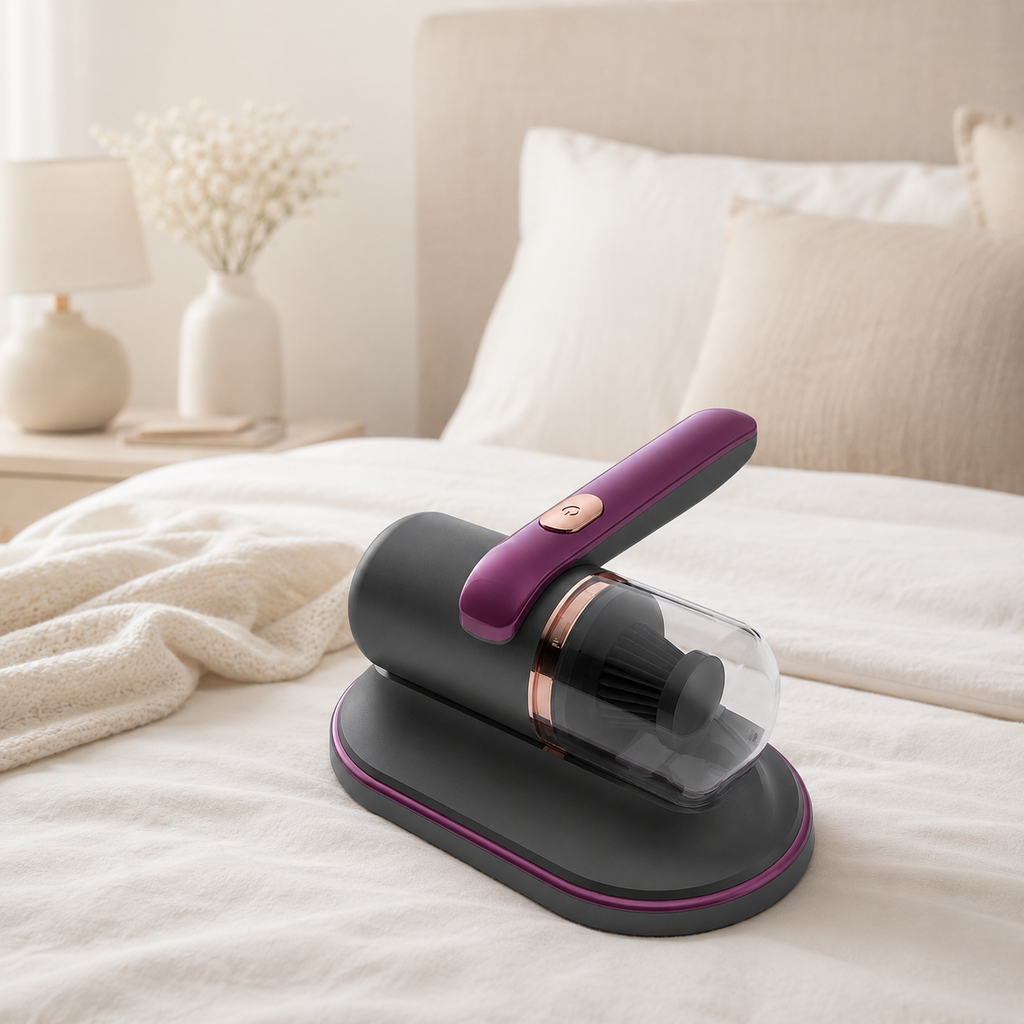 Aspirateur anti-acariens sans fil pour textiles