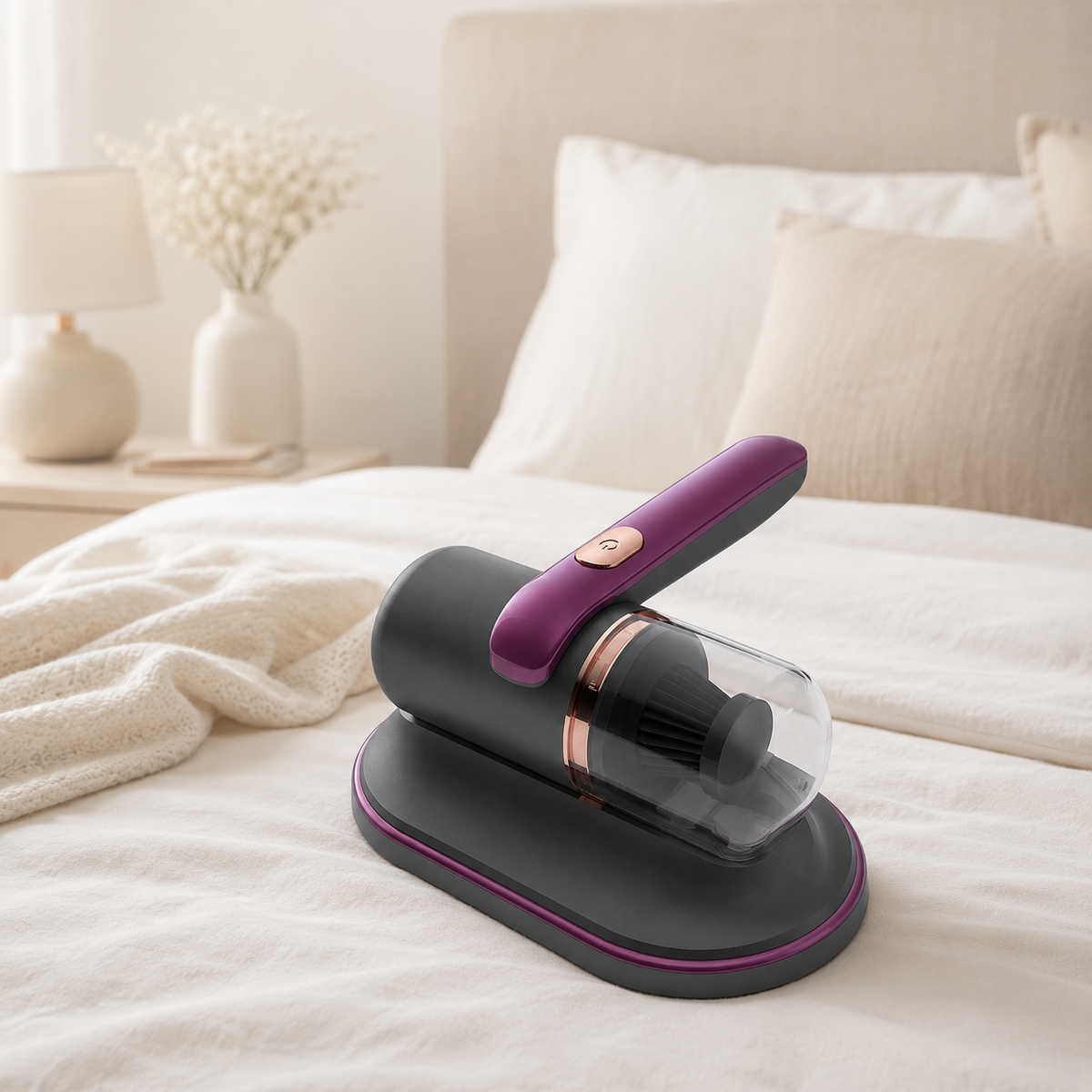 Aspirateur anti-acariens sans fil pour textiles